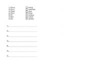 English Worksheet: days of the week