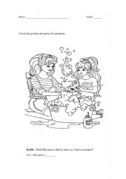 English Worksheet: Greetings