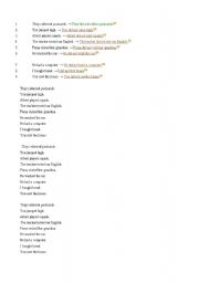 English Worksheet: Past simple