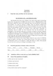 English worksheet: Simple Past