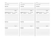 English Worksheet: Interactive Reading Bookmarks