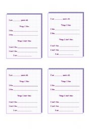 English Worksheet: Icebreaking activity