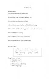 English worksheet: practise reported speech and play bingo with 