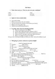 English Worksheet: The Future tense