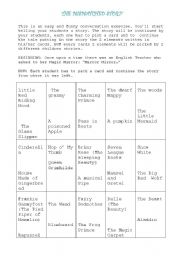 English worksheet: Role Play The Mismatched Story