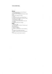 English Worksheet: crossword