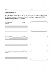 English Worksheet: Visual Vocabulary