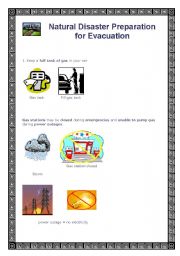 English Worksheet: How to prepare natural disasters