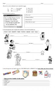 English Worksheet: Grammar Activities