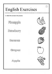 English worksheet: English exercises