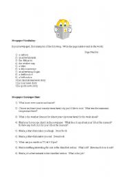 English Worksheet: Newspaper Scavenger Hunt Activity