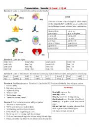 English Worksheet: Pronunciation