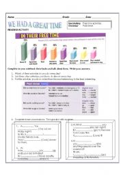 English Worksheet: SIMPLE PAST TENSE 