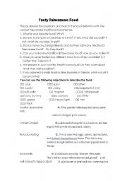 English Worksheet: Taiwanese food 