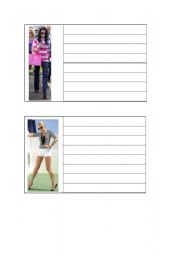 English worksheet: Describing Clothing Activity