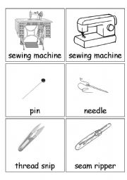 English Worksheet: tailors tools