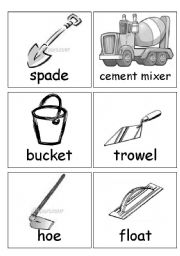 English Worksheet: masons tools
