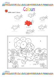 English Worksheet: Colours