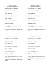 English worksheet: on the weekend