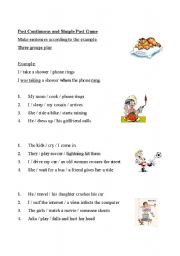 English Worksheet: Past Continuous and Simple Past