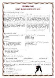 English Worksheet: Problem Page