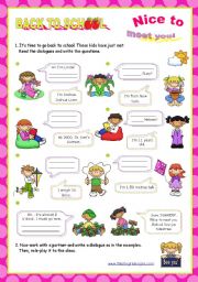 English Worksheet: Personal Identification  - Asking basic questions  (1/2)