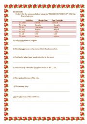 English worksheet: Present Perfect