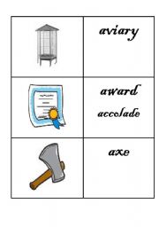 English worksheet: Phonetic Flashcards - Letter A (3)