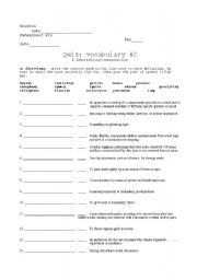 English worksheet: Fahrenheit 451 Vocabulary Quiz #2