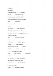 English worksheet: This love by maroon 5 