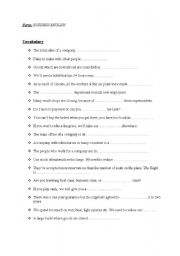 English worksheet: BEC  vocabulary