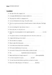 English Worksheet: BUSINESS ENGLISH