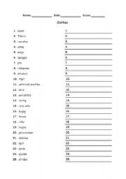 English worksheet: Clothes