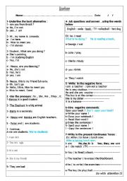 English Worksheet: Review