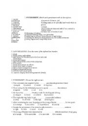 English worksheet: Crime