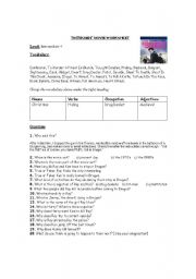 English worksheet: In Bruges Movie Worksheet