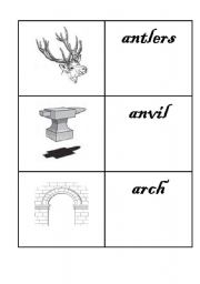 English worksheet: Phonetic Flashcards - Letter A (4)