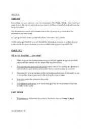 English Worksheet: English speaking cities