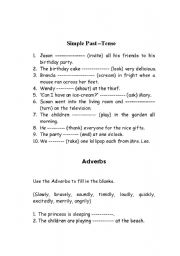 English worksheet: Simple Past