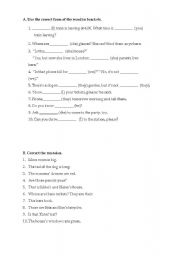 English worksheet: Possessives advanced