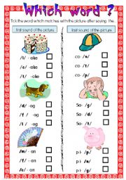 English Worksheet: Phonics