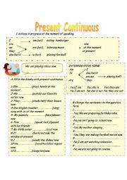 Present continuous tense