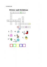 English worksheet: crossword for children