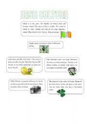 English worksheet: Irish Culture