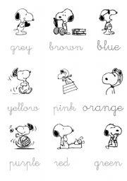 English Worksheet: colours