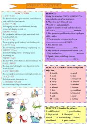 English Worksheet: COMPOUND ADJECTIVES