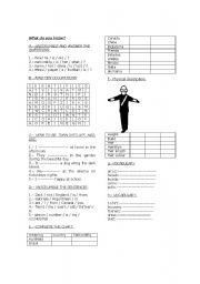 English Worksheet: What do you know?