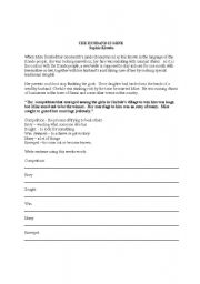 English worksheet: Exercise Reading