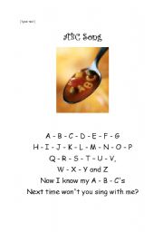 English Worksheet: ABC song