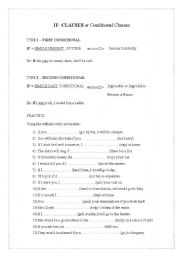 English Worksheet: IF-Clauses